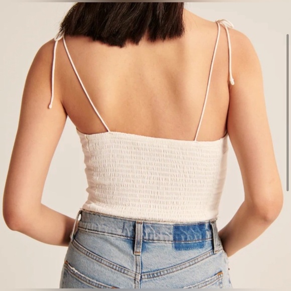 Ambercrombie White tie Spaghetti Strap Top - Picture 2 of 6